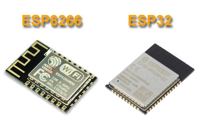 مقایسه ESP8266 و ESP32